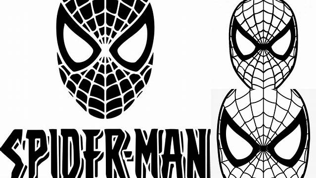 Spider Man Outline SVG